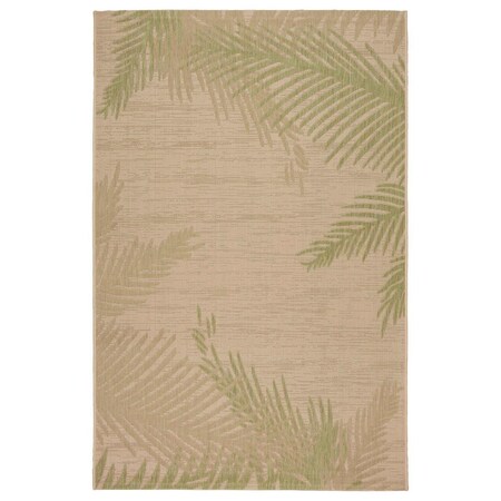 Palacedesigns 5 x 7 ft. Green Palms Indoor & Outdoor Area Rug - Green - 5' x 7' PA3096816